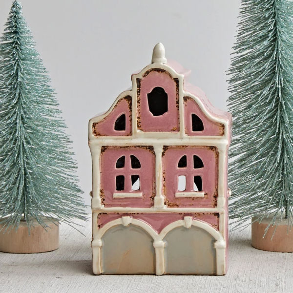 Stoneware Votive Candle House - Image 2